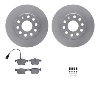 R1 Concepts WDUH1-74129 Carbon Series Brake Rotors W/ 5000 Oep Brake Pads & Hdw